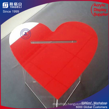 Yageli Red Heart-Shaped Ballot Boxes for Election